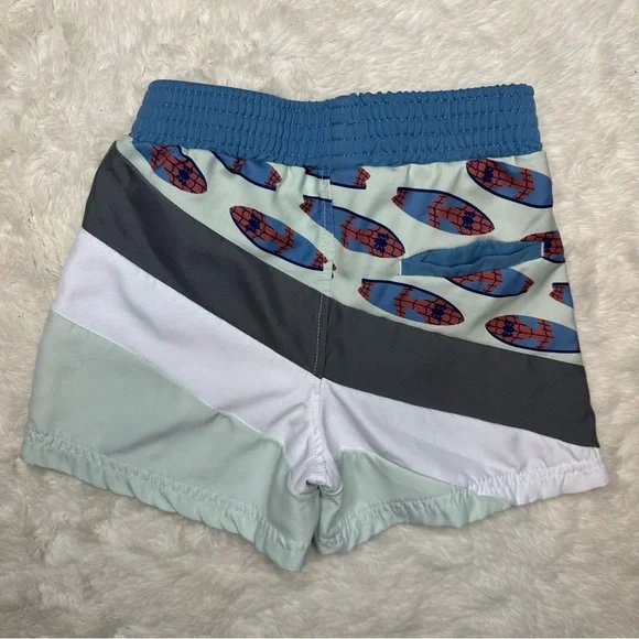 Disney Spider-Man Swimsuit 2 Pc Blue & White Size 6 - Picture 14 of 16